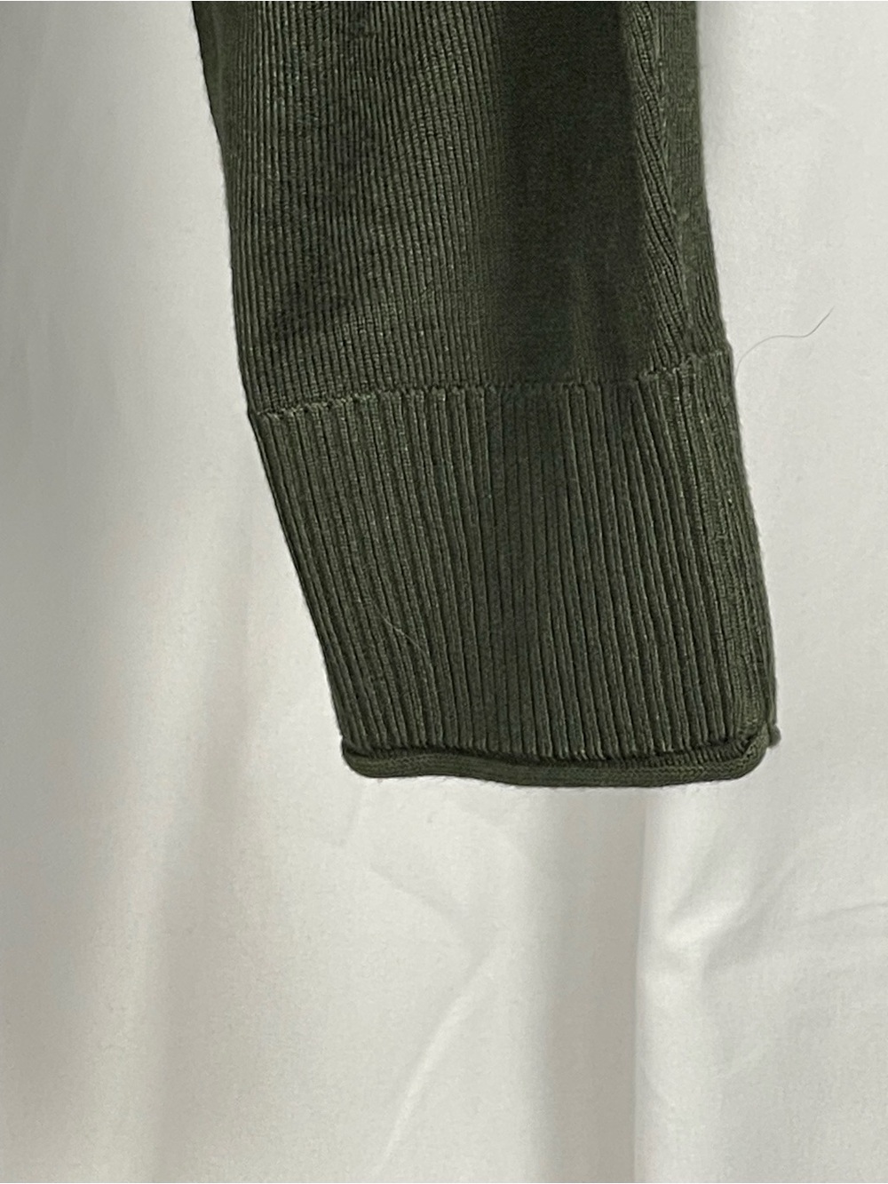 Cyrus Olive Green Crewneck Hooded Sweater w/batwing arms. Trendy versatile cute - Picture 2 of 10